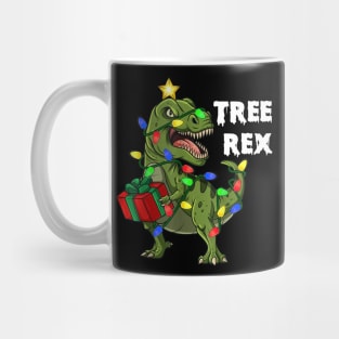 Christmas Dinosaur Tree Rex Boys Girls Kids Xmas Gift Mug